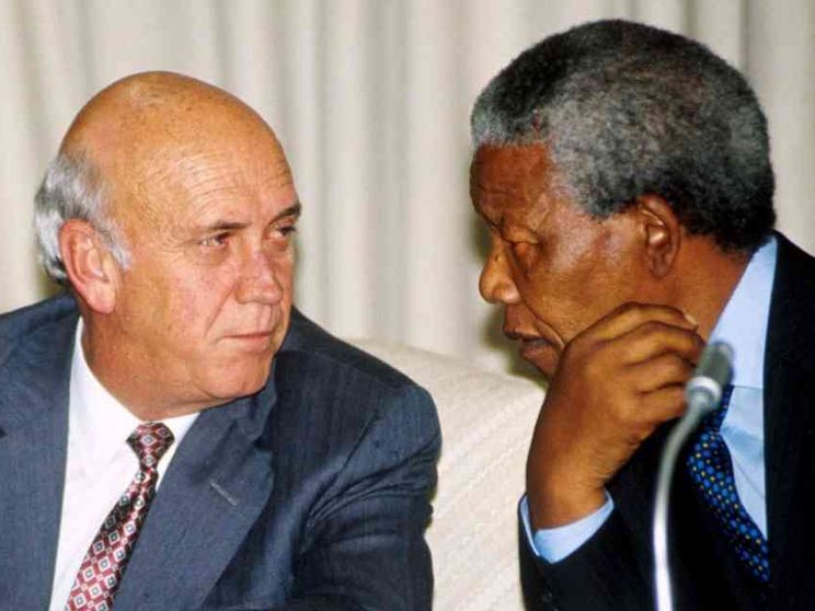 Morto Frederik de Klerk: liberò Mandela e con lui vinse il Nobel