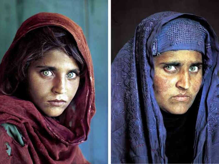 Arrivata a Roma Sharbat Gula, la "ragazza dagli occhi verdi" di Mc Curry