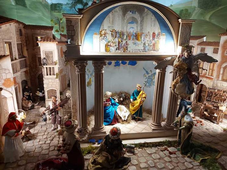 Anche Raffaello, Dante e Caravaggio nel presepe della Cappella Sistina