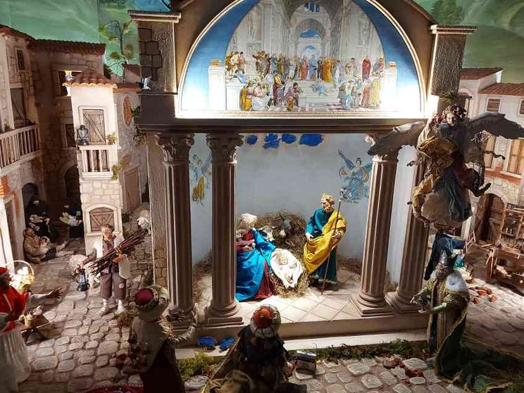 Anche Raffaello, Dante e Caravaggio nel presepe della Cappella Sistina