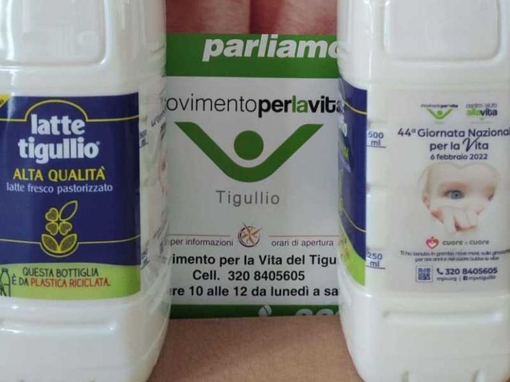 Con il latte fresco c'è la Giornata per la Vita