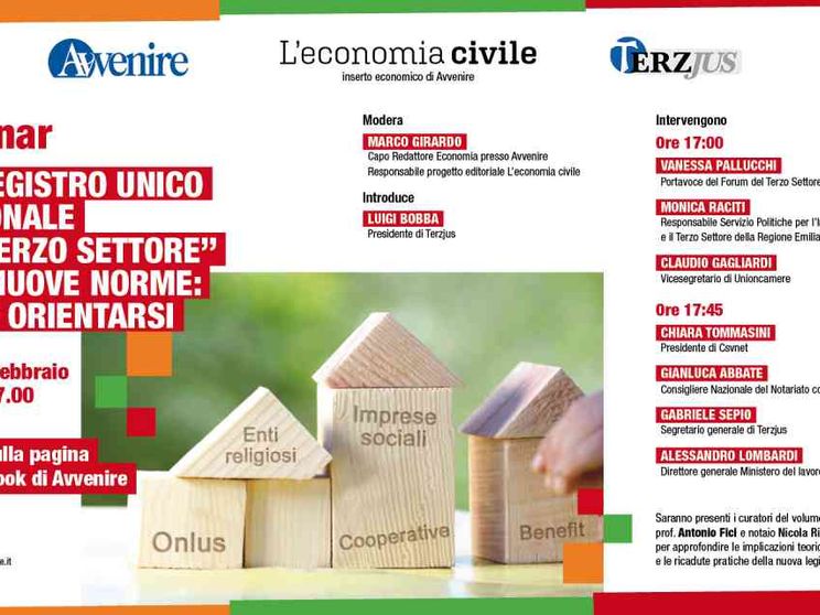 La spinta del "Runts" al Terzo settore