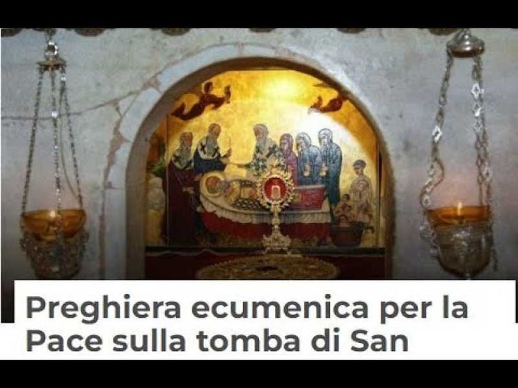A Bari la preghiera ecumenica per la pace sulla tomba di san Nicola