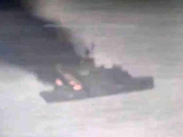 In fiamme fregata russa sul Mar Nero. Kiev: siamo stati noi