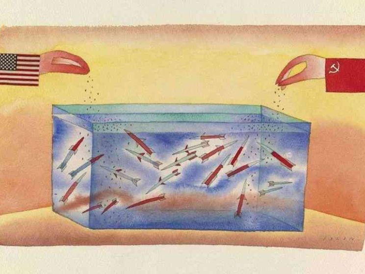 Contro la follia della guerra: gli acquerelli di Folon ai Musei Vaticani