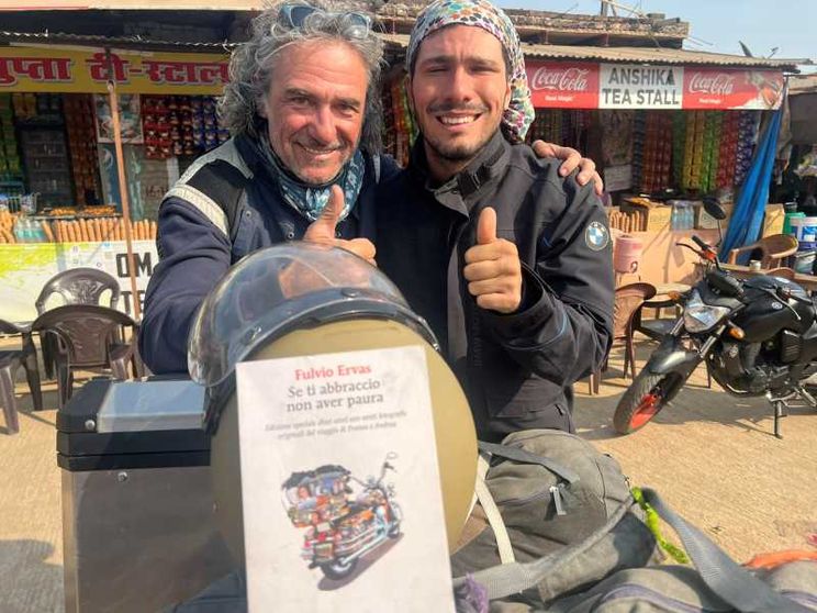 Franco e Andrea, avventura in moto contro l'autismo