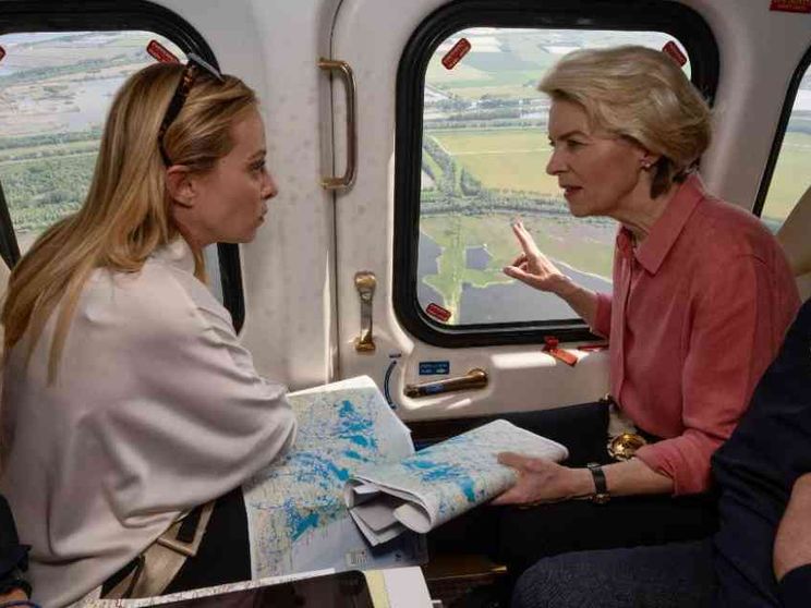 Von der Leyen in Romagna. «L'Ue è con voi». Meloni: sostegno da 9 Paesi