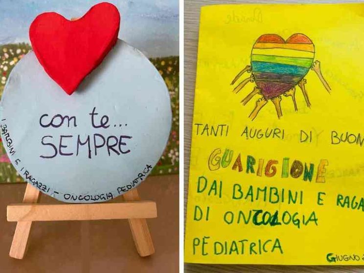 Francesco sfebbrato ha ripreso il lavoro. Il grazie per i disegni dei bimbi