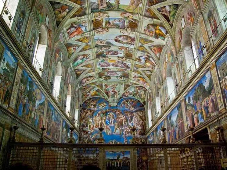 Papa Francesco incontra gli artisti nella Cappella Sistina