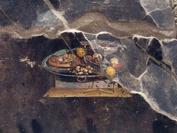 Scoperto a Pompei un affresco con una "pizza"