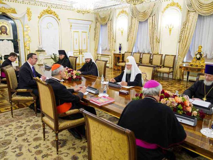 Kirill durante l'incontro: "Lavorare insieme per la pace"