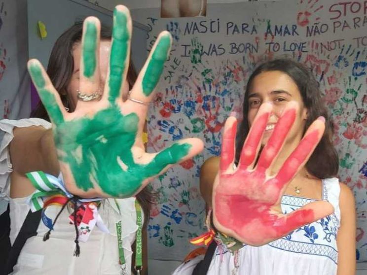 Street art alla Gmg, i giovani: vogliamo essere ambasciatori contro la tratta