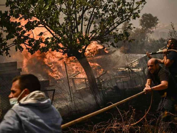 Boschi in fiamme in Grecia al confine turco: arsi vivi 26 immigrati