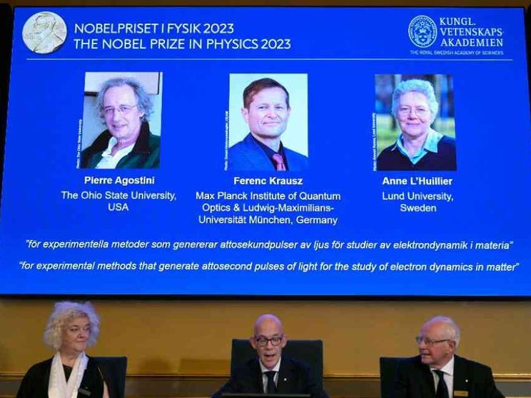 Nobel fisica 2023 per lo studio della materia attraverso gli attosecondi