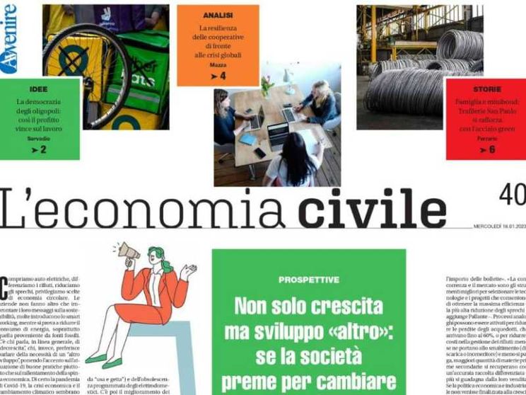 Le 18 copertine dell'Economia civile nel 2023