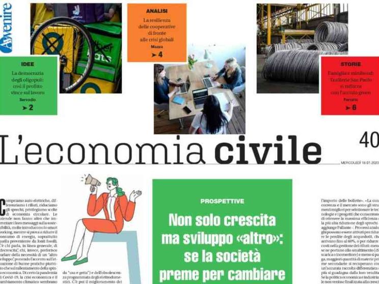 Le 18 copertine dell'Economia civile nel 2023