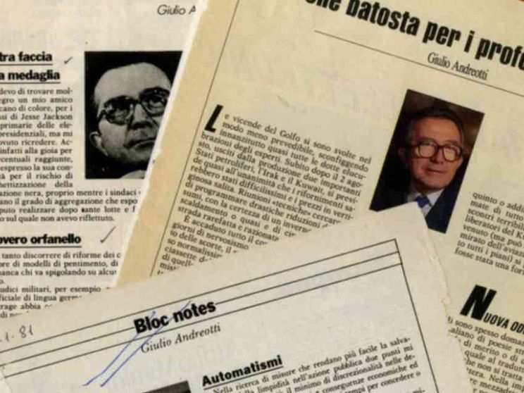 Online “Bloc Notes”, la rubrica di Giulio Andreotti per “L’Europeo”