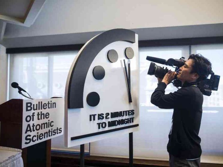 L'“Orologio dell'Apocalisse” resta a un soffio dalla catastrofe