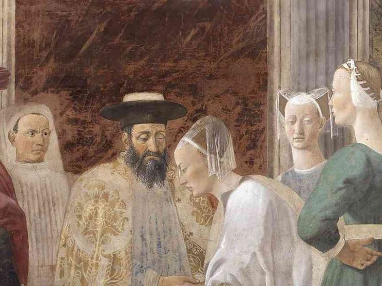 Vedere da vicino la "Leggenda della Vera Croce" di Piero della Francesca