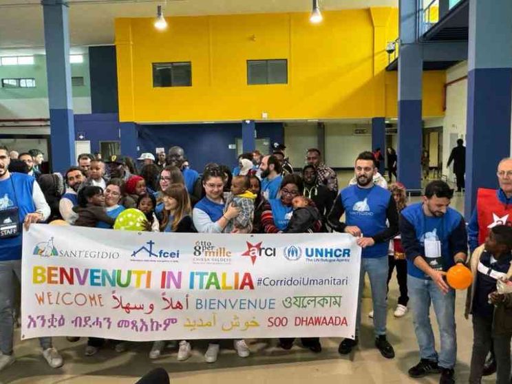 A Fiumicino 97 profughi salvati dai centri di detenzione libici