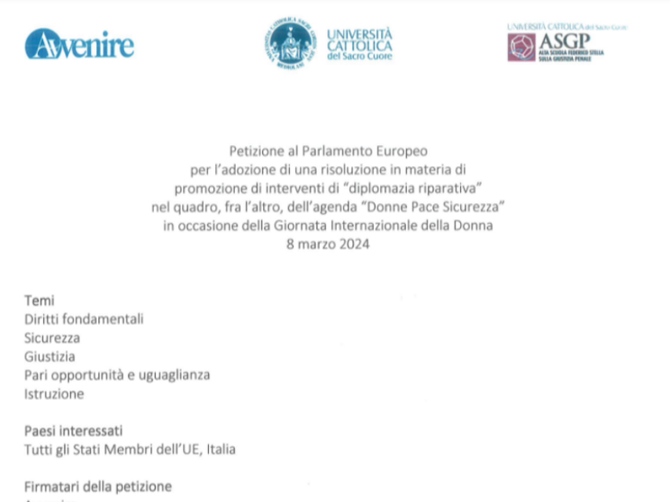 La petizione di Avvenire al Parlamento Ue: come aderire