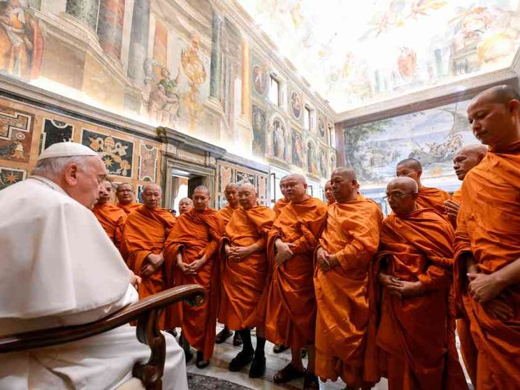 Il Papa ai buddisti: «Collaboriamo per un mondo più inclusivo»