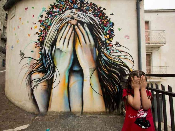 Il Molise che resiste si disegna sui muri di Civitacampomarano