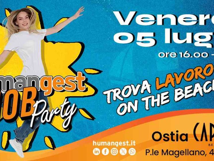 Il recruiting arriva in spiaggia a Ostia