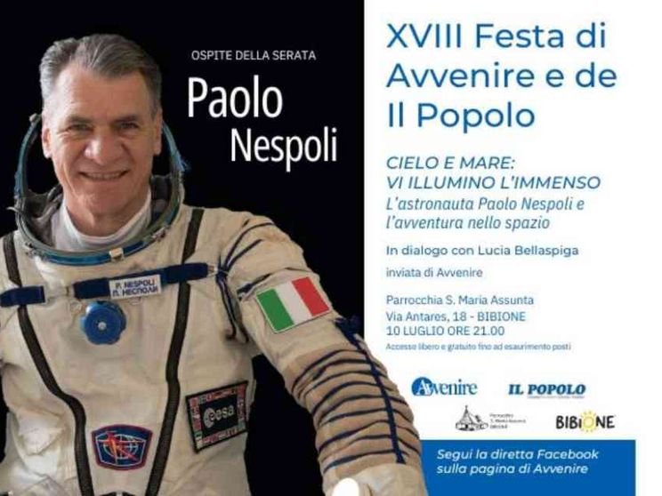 «Vi illumino d'immenso»: l'astronauta Nespoli a Bibione