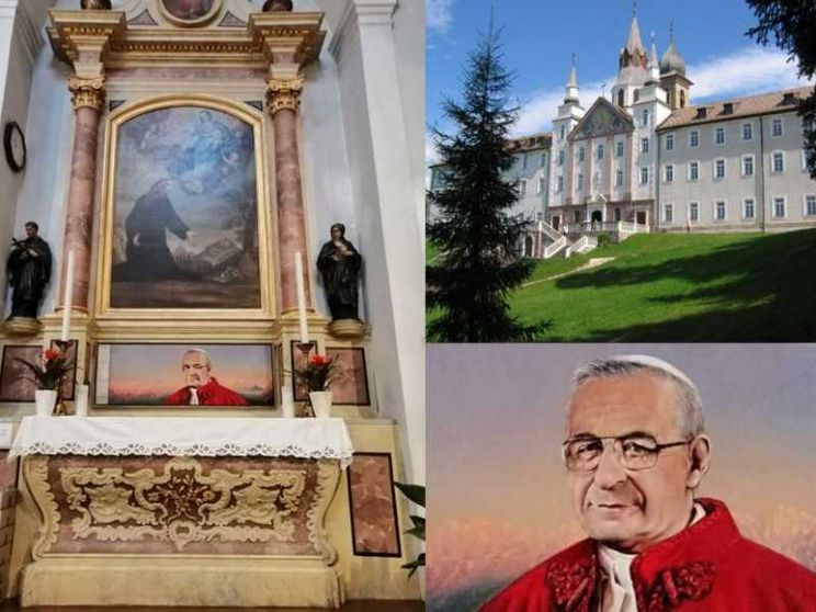 Un ritratto sullo sfondo del Catinaccio: così papa Luciani torna a Pietralba