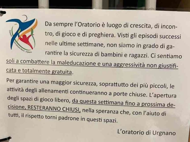Baby gang contro disabile. E il don chiude l'oratorio