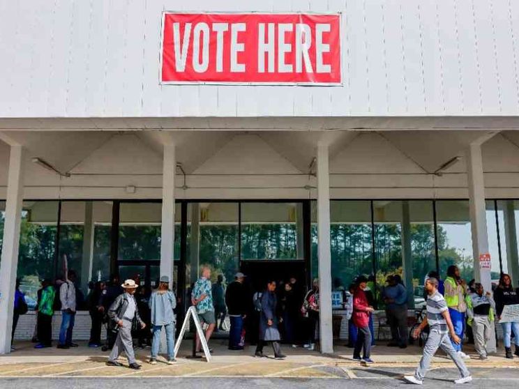 Record di affluenza al voto anticipato in Georgia