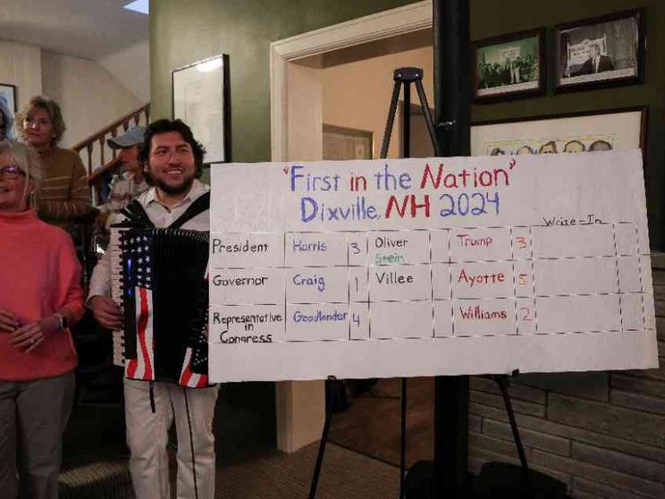 Nel villaggio più piccolo si è già votato. E un repubblicano ha scelto Harris