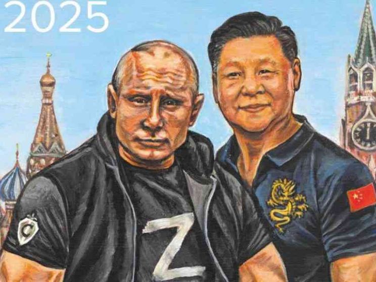 In Russia spopola il calendario dei servizi segreti. In copertina Putin e Xi