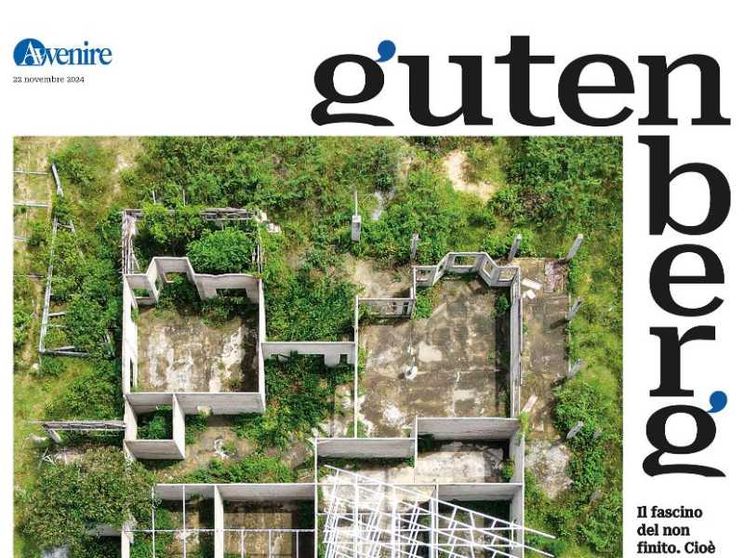 Elogio dell'incompiuto sul nuovo "Gutenberg" in edicola venerdì 22 novembre