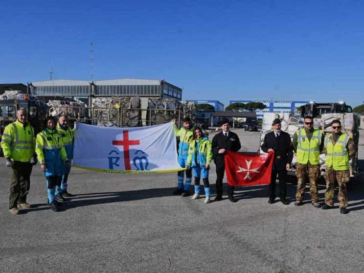 Ponte aereo per Gaza delle Misericordie e dell'Ordine di Malta