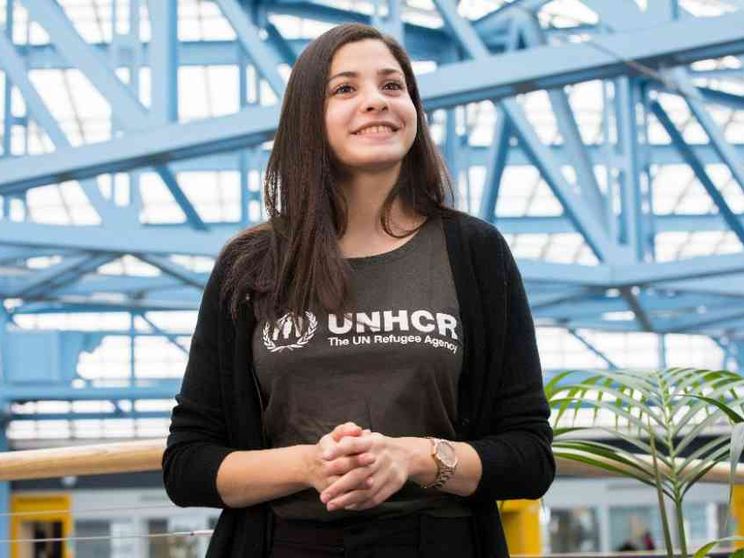 La "nuotatrice" Yusra Mardini: sogno la mia Siria in pace