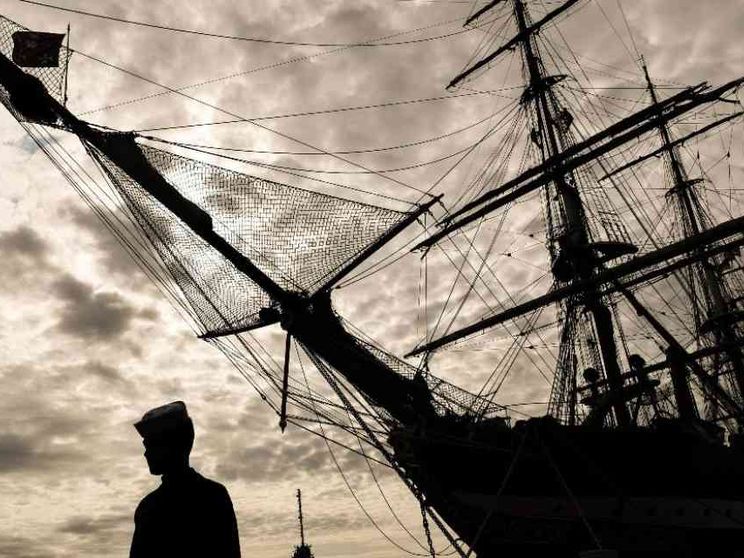 La nave militare Amerigo Vespucci è diventata una chiesa giubilare