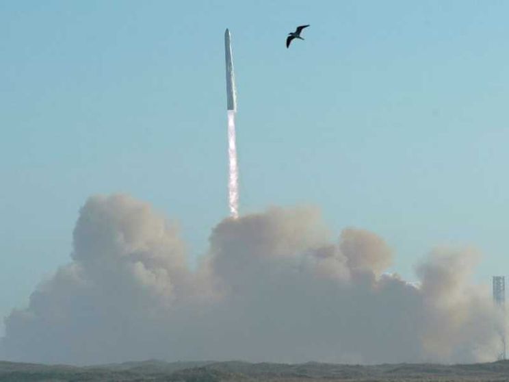 SpaceX: successo a metà per Starship, con spettacolo nei cieli