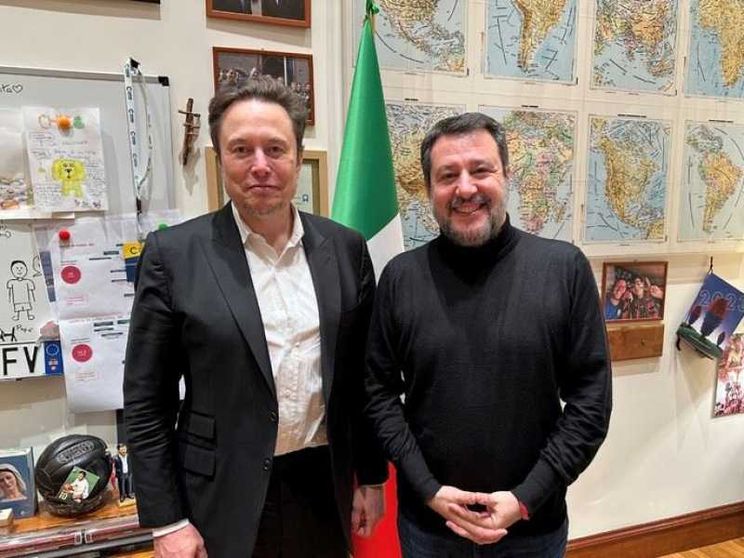 Salvini: Musk? La pensa come noi. No di Tajani (e no comment di Meloni)