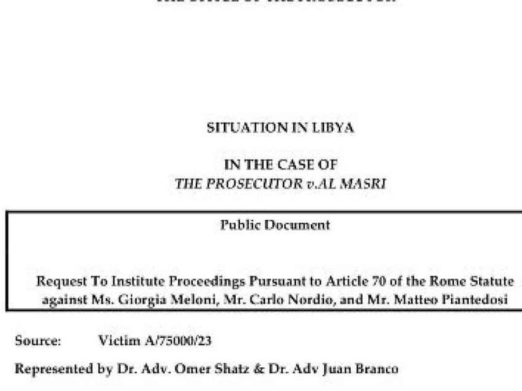 Almasri, fascicolo all'Aja sull'operato del governo italiano