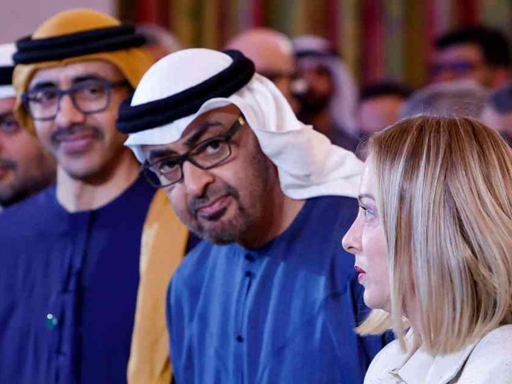 La promessa di Meloni sull'asse Italia-Emirati: «In arrivo 40 miliardi»