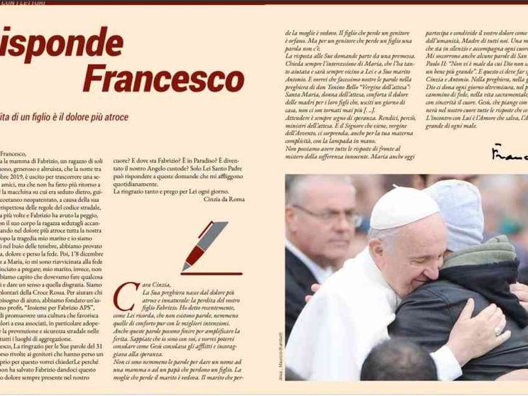 Il Papa risponde al dolore di una madre: Gesù piange con noi