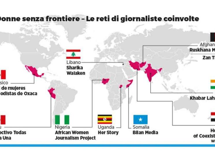 Dal Libano fino all'Amazzonia: in campo 10 reti di giornaliste