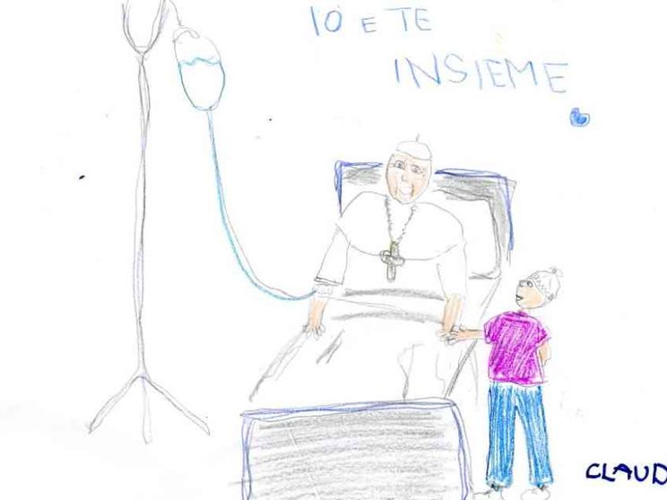 Ecco i disegni dei pazienti del Bambino Gesù al Papa