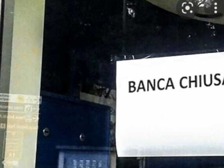 Altri cinque comuni sono rimasti senza nemmeno una filiale bancaria