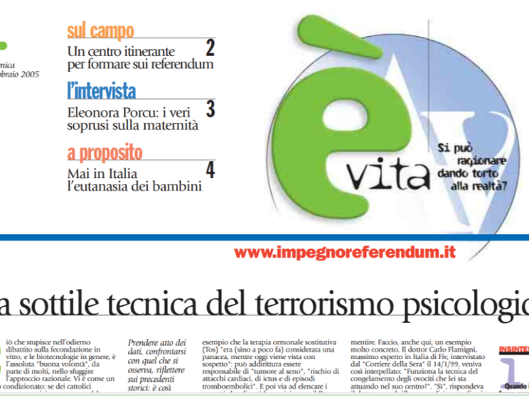 L'avventura di "è vita", un servizio all'umanità di tutti