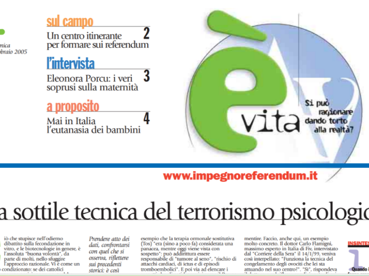 L'avventura di "è vita", un servizio all'umanità di tutti