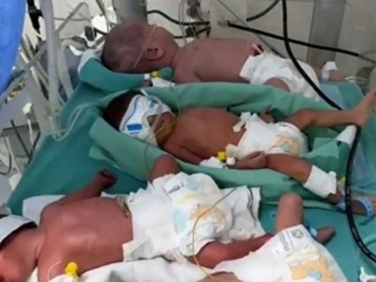 I neonati di Gaza, stipati in un'unica incubatrice