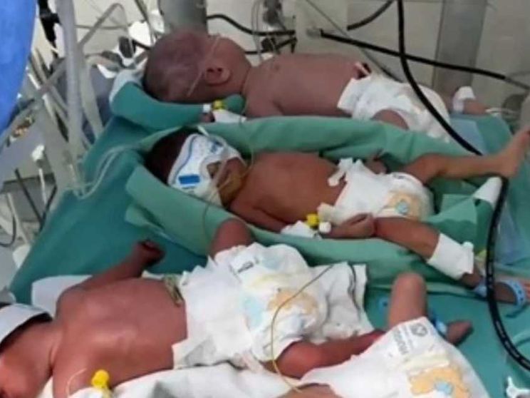 I neonati di Gaza, stipati in un'unica incubatrice